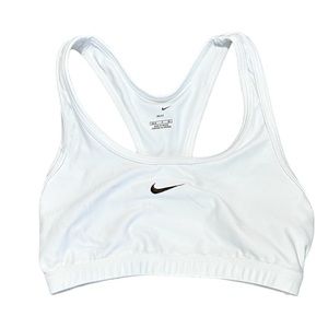 Nike White Sports Bra Sz Small